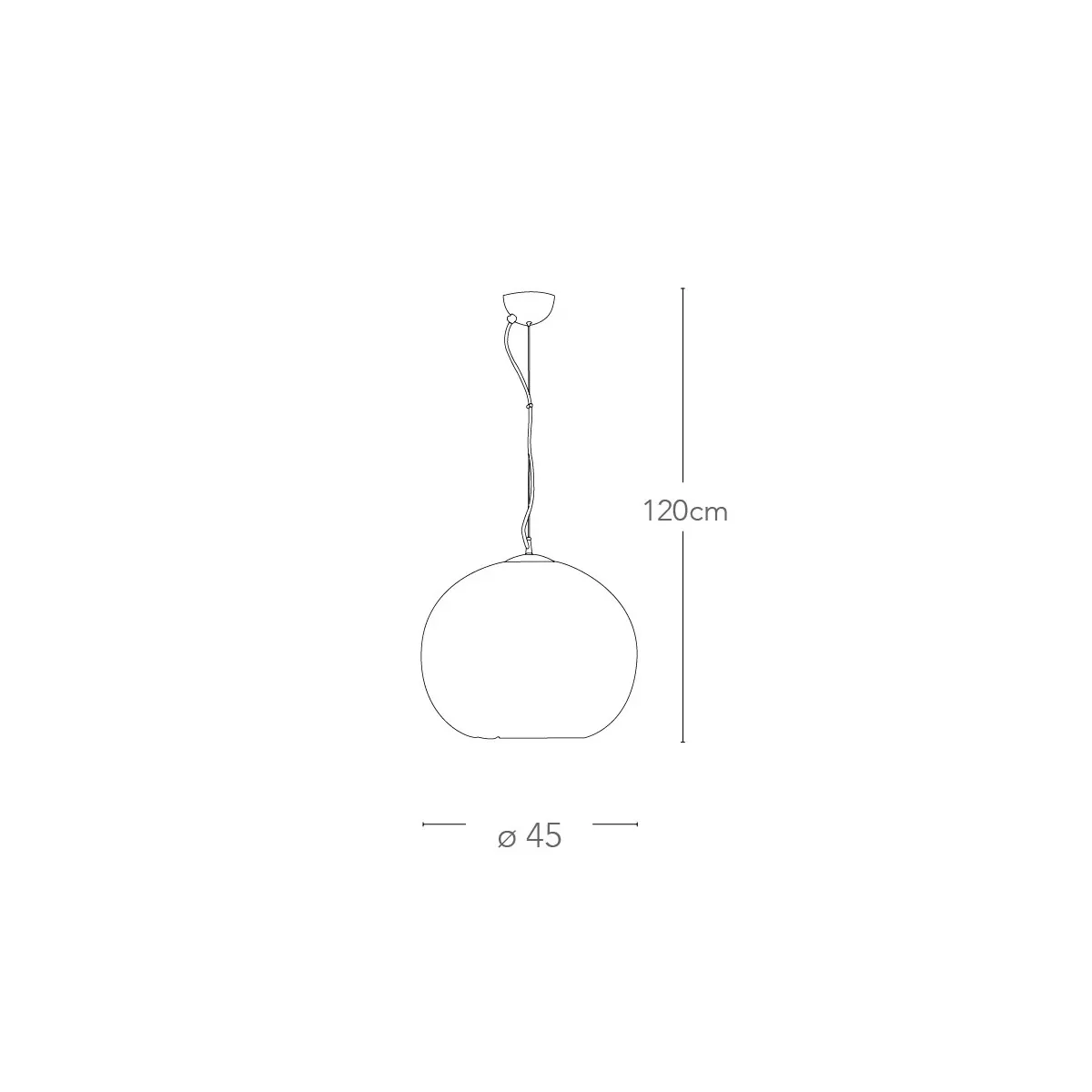 I-ASTRA/S45 - Lampadario Sospeso Moderno Sferico Cristalli Fili Alluminio Intrecciati E27